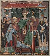 Otto III,thronend,Evangeliar Otto III Ottonisch Reichenau